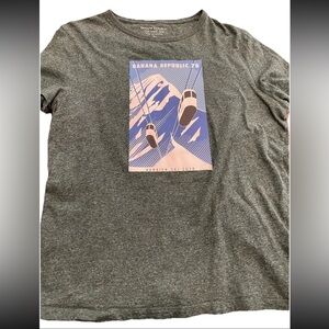 Banana Republic 78 vintage (style) T-shirt-unisex-Large-Verbier ski‎ 2019 NWOT